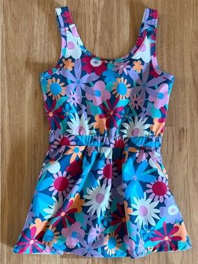 EUC Girl’s Bass Pro Shops Performance Dress - Built In Shorts - Blue - Size 2T
